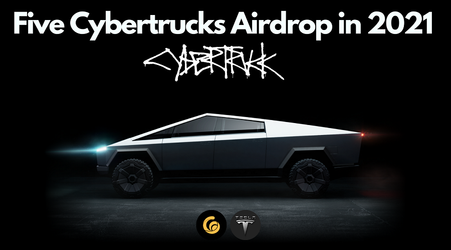 Airdrop 100 real-life Tesla Cybertrucks - RACA X Tesla.