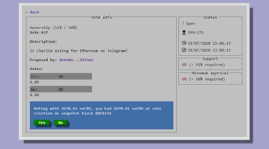 Voting Interface