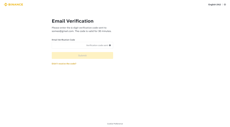 verification code in your email or phone