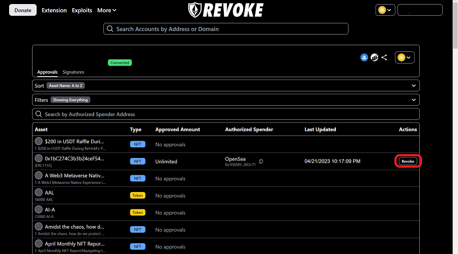 What is a Revoke Tokens